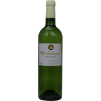 Photographie d'une bouteille de vin blanc domaine d'embidoure colombard igp blanc 2022 75 cl