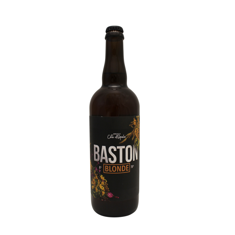 Photographie d'une bouteille de bière Baston Blonde 75cl