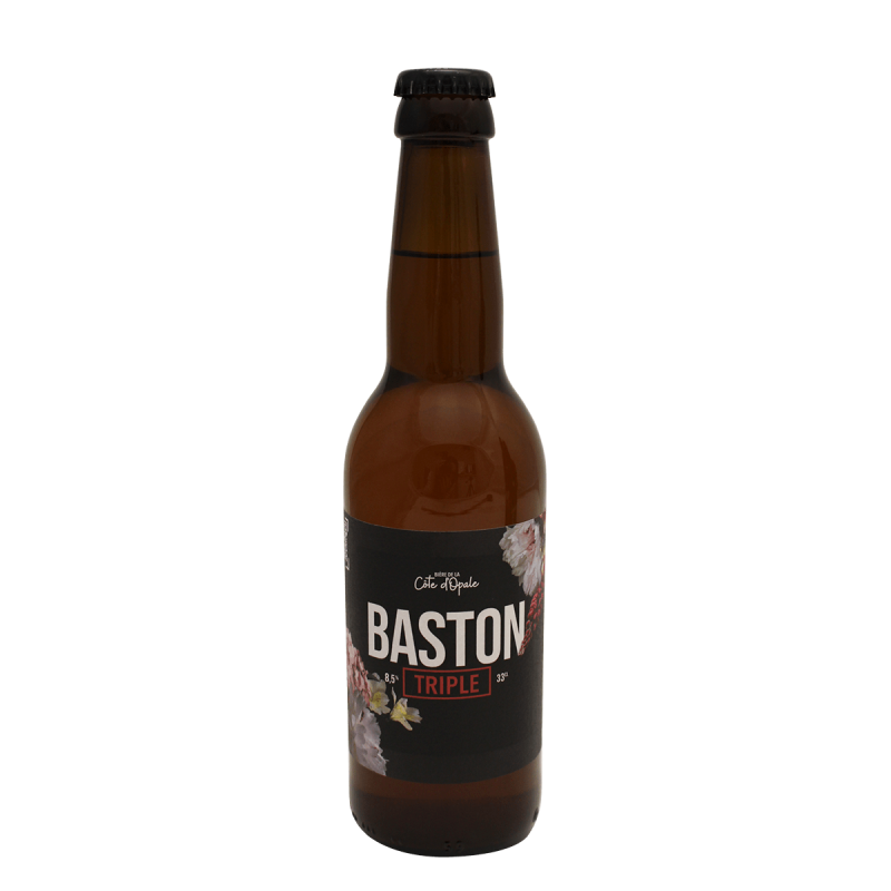 Photographie d'une bouteille de bière Baston Triple Brasserie du Goulot 33cl