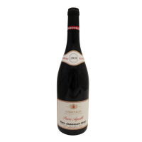 Photographie d'une bouteille de vin rouge gigondas pierre aiguille jaboulot aoc rouge 2019 75 cl