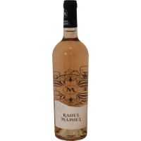 Photographie d'une bouteille de vin rosé raoul mapoul rose 75 cl