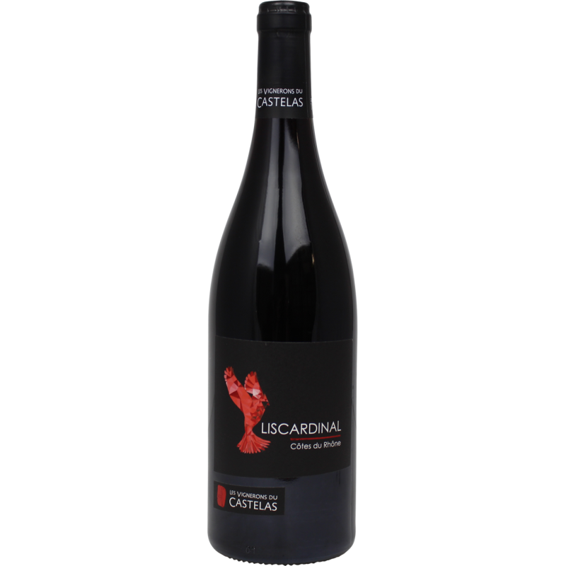 Photographie d'une bouteille de vin rouge LISCARDINAL CASTELAS