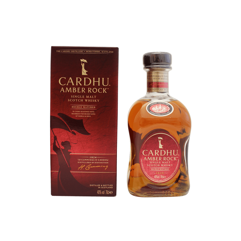 Photographie d'une bouteille de Whisky Cardhu Amber Rock