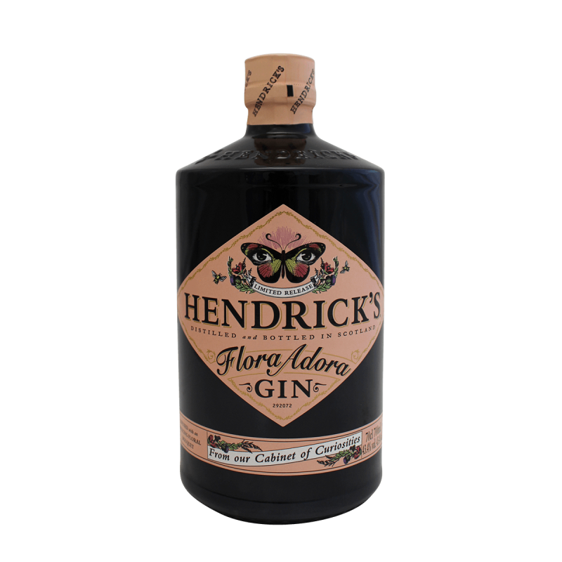 Photographie d'une bouteille de Gin Hendrick's Flora Adora Scotland