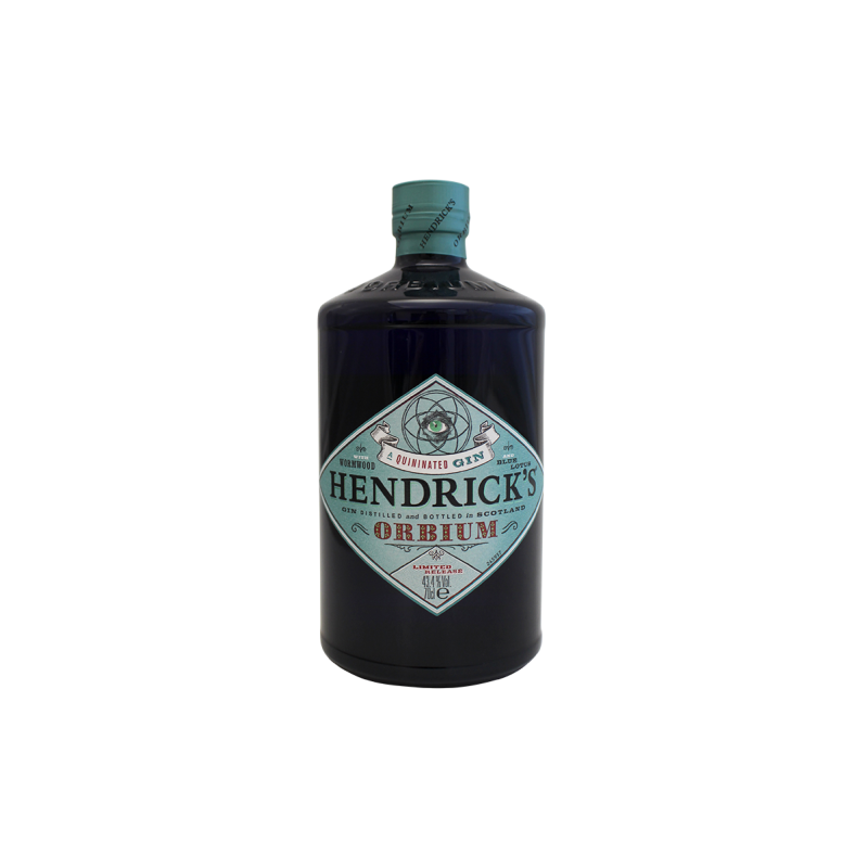 Photographie d'une bouteille de Gin Hendrick's Orbium Scotland