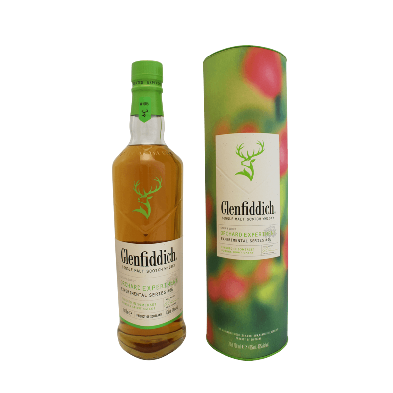 Photographie d'une bouteille de Whisky Glenfiddich Orchard Experiement