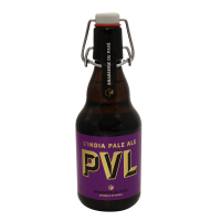 Photographie d'une bouteille de bière PVL IPA 33cl