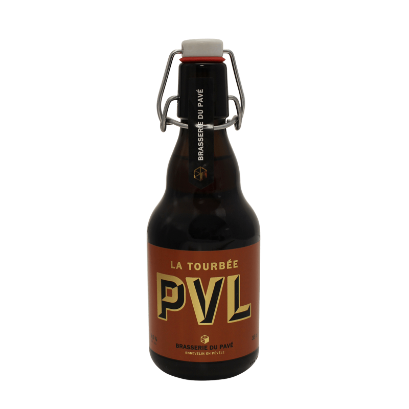 Photographie d'une bouteille de bière PVL Tourbée 33cl