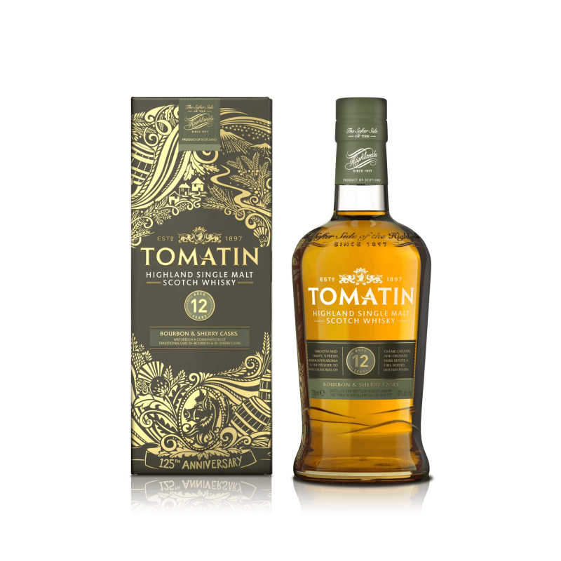 Photographie d'une bouteille de Whisky Tomatin 12 ans