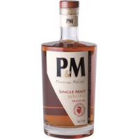 Photographie d'une bouteille de Whisky Corse P&M Single Malt Signature