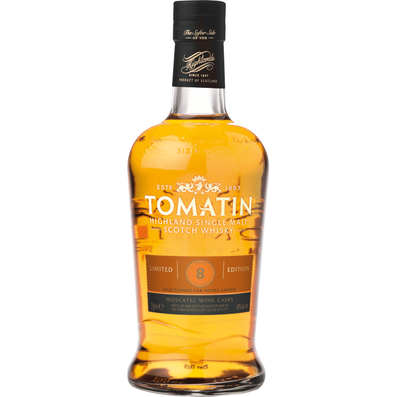 Photographie d'une bouteille de Whisky Tomatin 8 ans