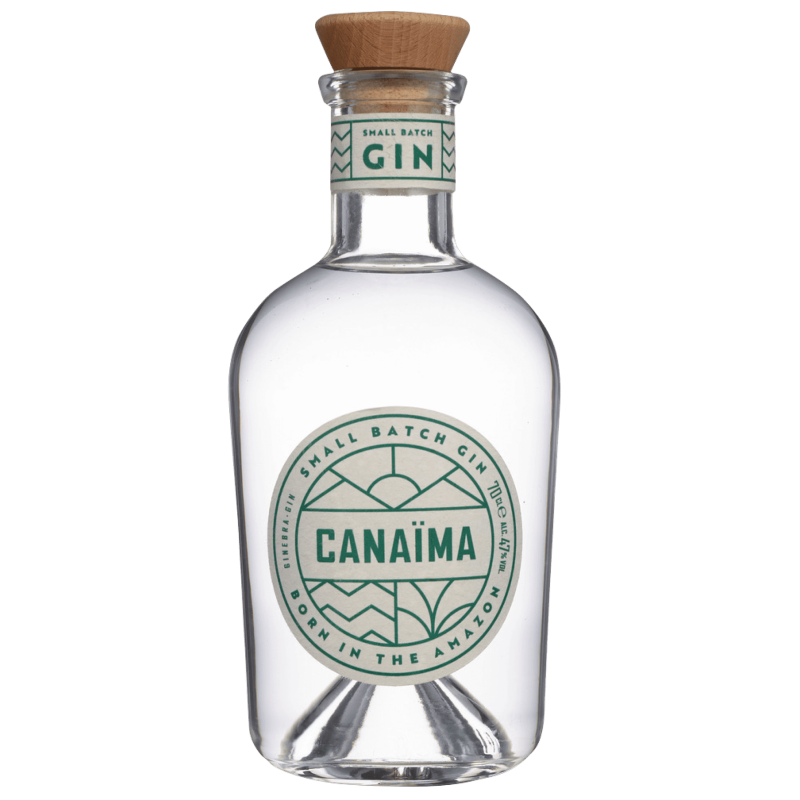 Photographie d'une bouteille de Gin Canaima Small Batch