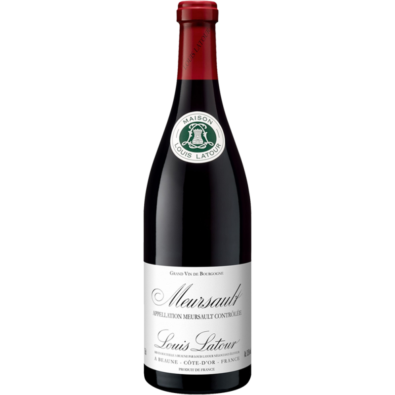 Photographie d'une bouteille de vin rouge meursault louis latour aop rouge 2018 75 cl