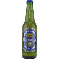 Photographie d'une bouteille de bière Heineken 0.0 33cl