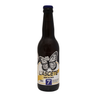 Photographie d'une bouteille de bière L'ascete Bière Blonde 33cl