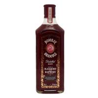 Photographie d'une bouteille de Gin Bombay Bramble Red