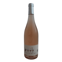 Photographie d'une bouteille de vin rosé La Guerre des Bouchons IGP Rosé