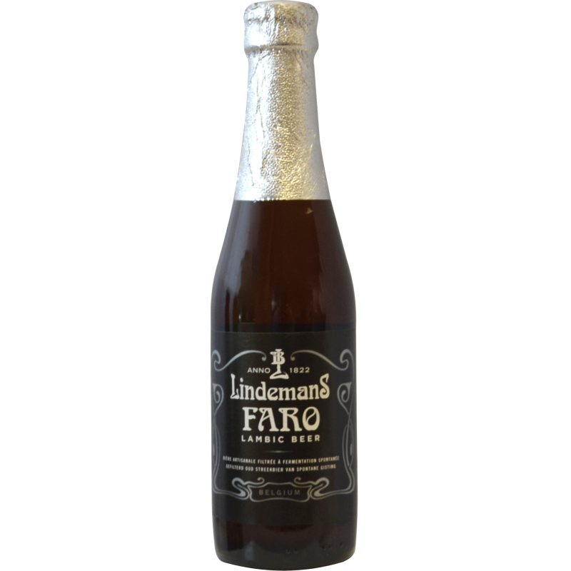 Photographie d'une bouteille de bière Lindemans Faro 25cl