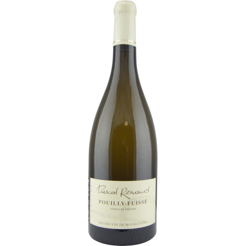 Photographie d'une bouteille de vin blanc pouilly fuisse vieilles vignes renaud aoc blanc 2024 75 cl