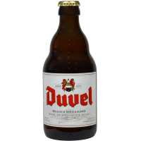 Photographie d'une bouteille de bière Duvel 33cl