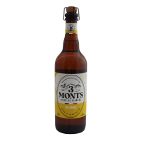 Photographie d'une bouteille de bière 3 Monts 75cl