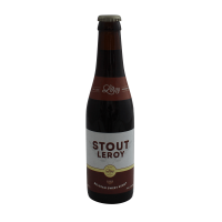 Photographie d'une bouteille de bière Stout Leroy 33cl