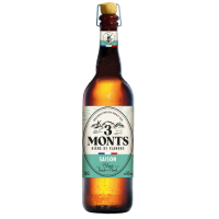 Photographie d'une bouteille de bière 3 Monts Saison 2 Houblons 75cl