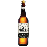 Photographie d'une bouteille de bière 3 Monts Triple Grande Réserve 75cl