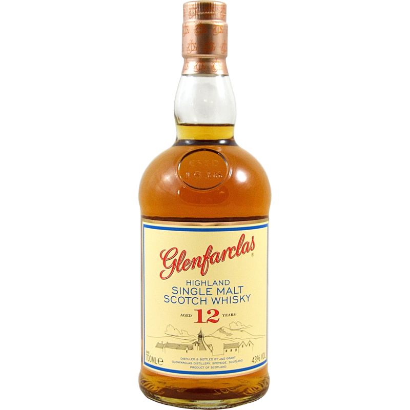 Photographie d'une bouteille de Whisky Glenfarclas 12 ans