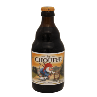 Photographie d'une bouteille de bière Mc Chouffe Brune 33cl