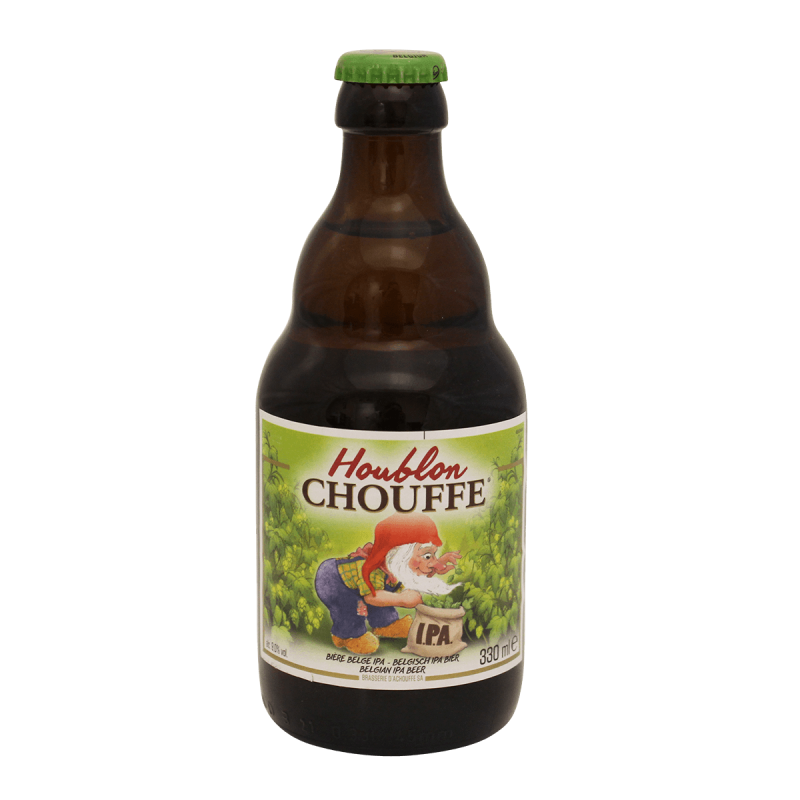 Photographie d'une bouteille de bière Houblon Chouffe 33cl