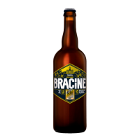 Photographie d'une bouteille de bière Bracine Triple 75cl