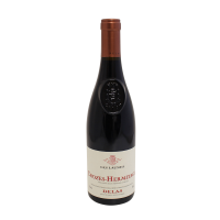 Photographie d'une bouteille de vin rouge Crozes Hermitage Les Launes Delas AOC