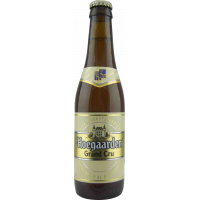 Photographie d'une bouteille de bière Hoegaarden Grand Cru 33cl