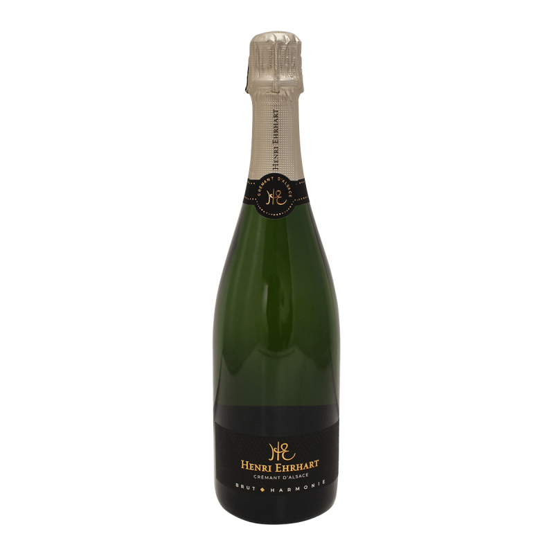 Photographie d'une bouteille de cremant d'alsace henri ehrhart brut 75 cl