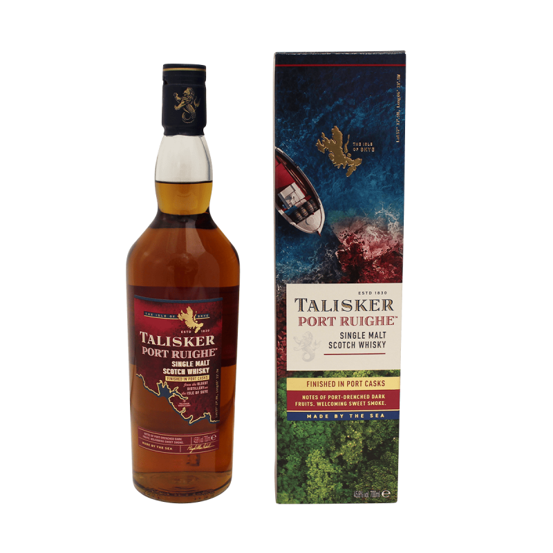 Photographie d'une bouteille de Whisky Talisker Port Ruighe