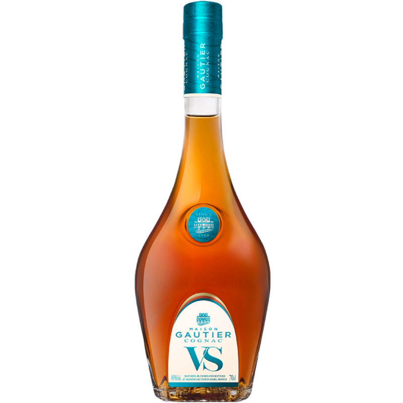 Photographie d'une bouteille de Cognac Gautier VS