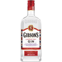 Photographie d'une bouteille de Gin Gibson's London Dry