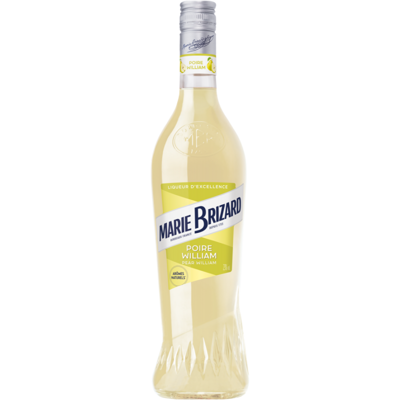 Photographie d'une bouteille de Liqueur de Poire William Marie Brizard