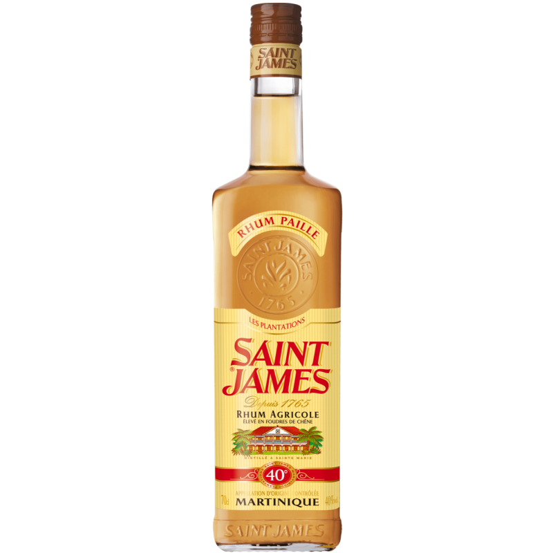 Photographie d'une bouteille de Rhum Paille St James