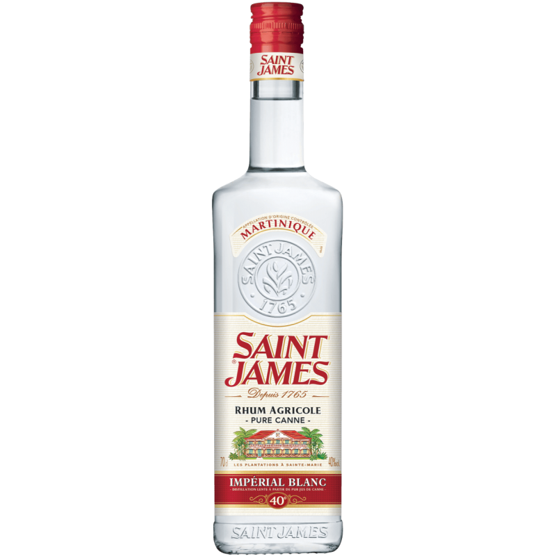 Photographie d'une bouteille de Rhum Blanc Impérial Agricole St James