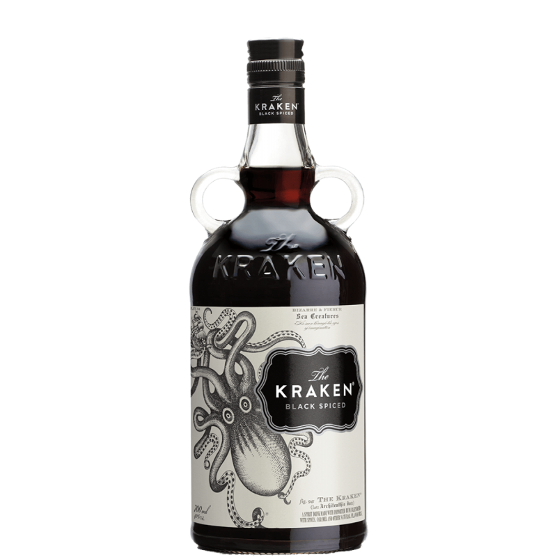 Photographie d'une bouteille de Rhum Kraken Black Spiced