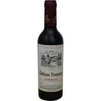 Photographie d'une bouteille de vin rouge Demi Château Frontenac AOP Rouge 37,5 cl