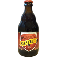 Photographie d'une bouteille de bière kasteel rouge
