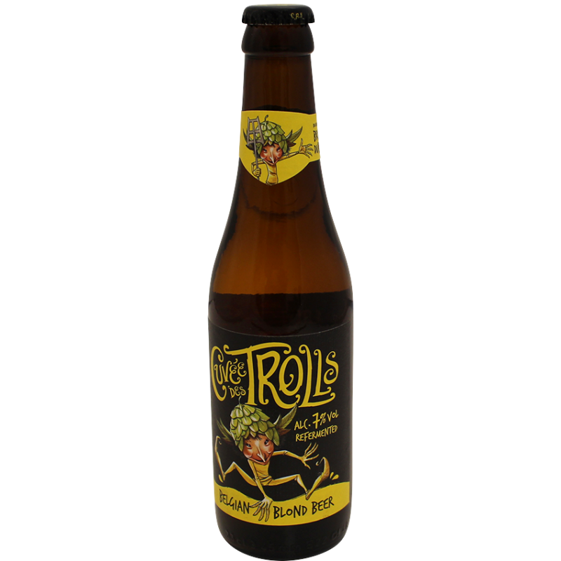 Photographie d'une bouteille de bière cuvée des trolls 33cl