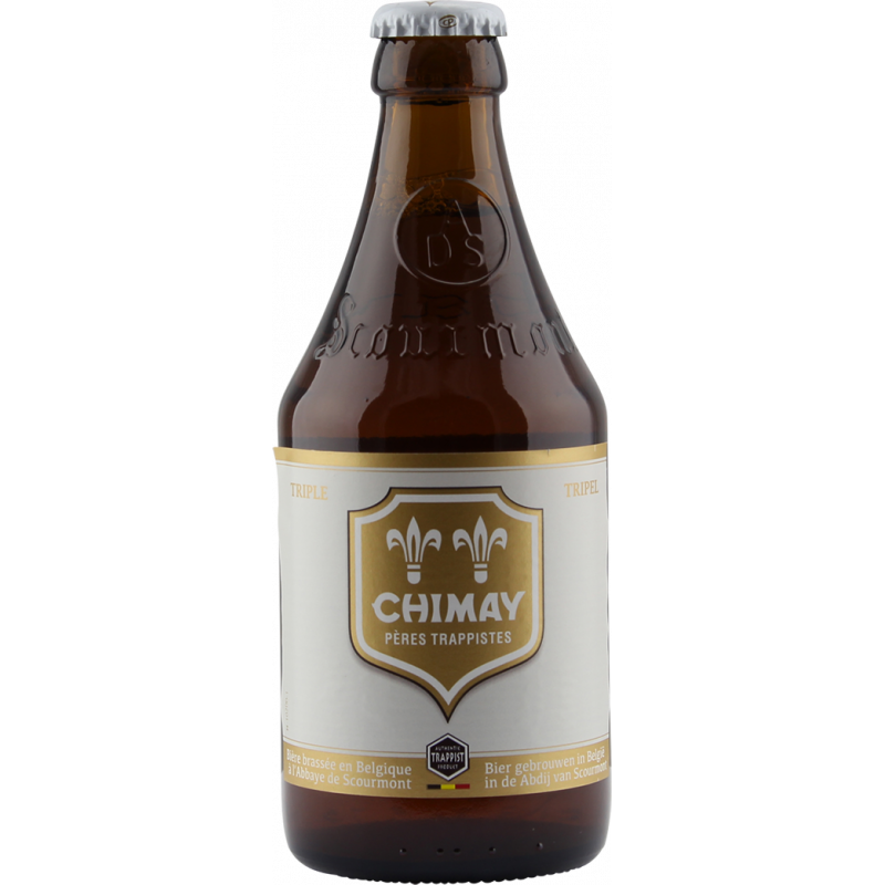 Photographie d'une bouteille de bière Chimay Triple 33cl