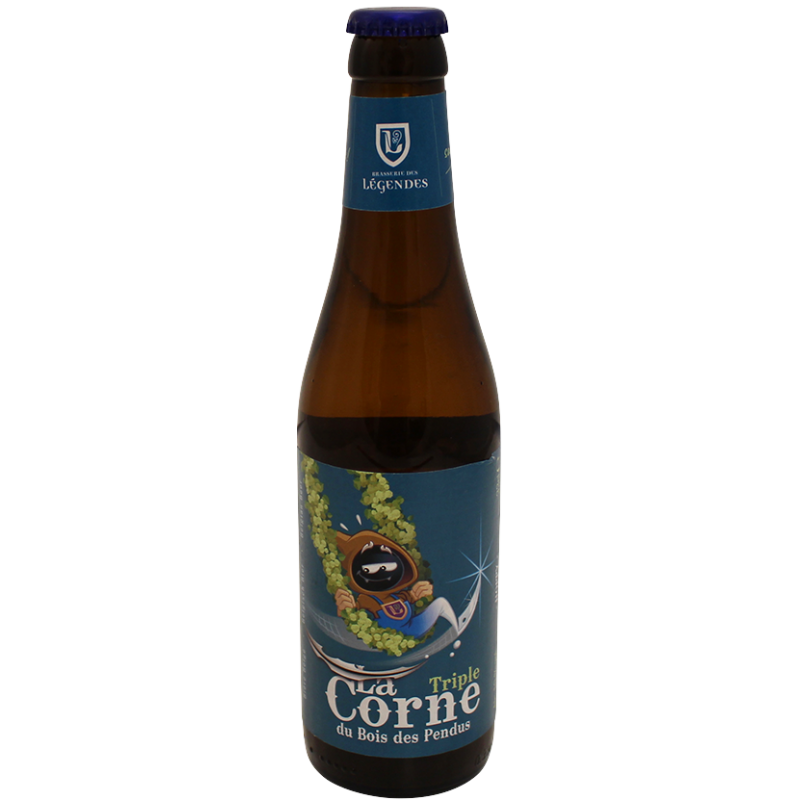 Photographie d'une bouteille de bière La Corne du Bois des Pendus Triple 33cl