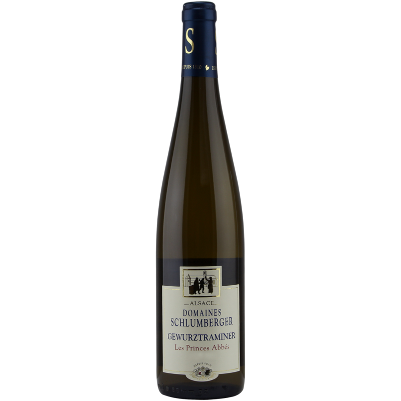 Photographie d'une bouteille de vin blanc schlumberger princes