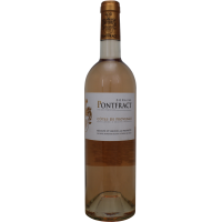 Photographie d'une bouteille de vin rosé Domaine Pontfract AOP Rosé 75 cl