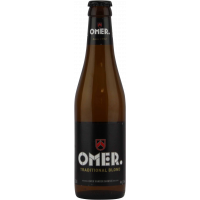 Photographie d'une bouteille de bière Omer Traditional Blond 33cl